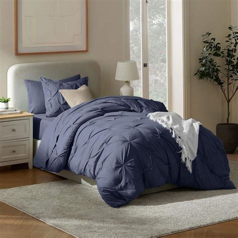 Amazon.com: Nestl Twin XL Comforter Set 5 Piece - Pintuck Twin XL ...