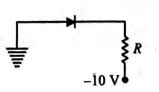 Of the diodes shown in figure which one is reverse biased?