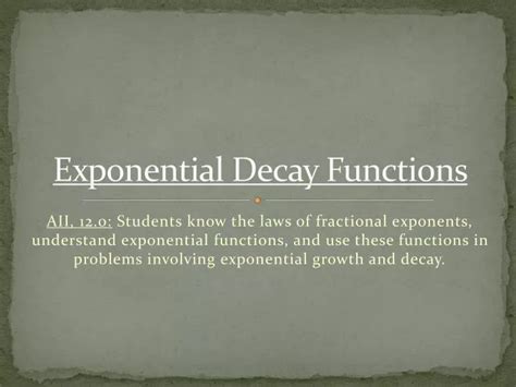 Image result for Exponential Decay Graph PowerPoint