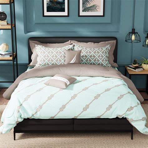 Buy NAUTICA Fairwater Cotton 160TC Printed 3Pcs King Bedsheet Set from ...