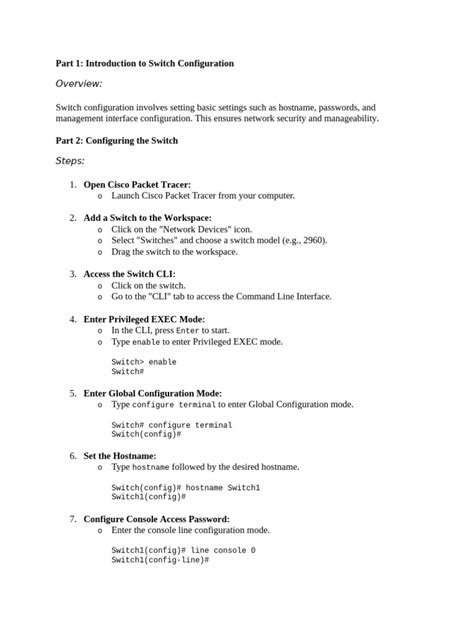 Image result for Switch Config