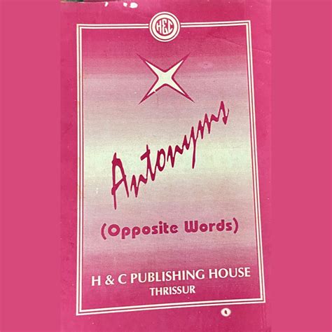 Antonyms (Opposite Words) – Inspire Bookspace