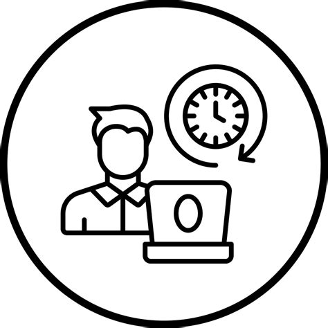 Vector Design Full Time Job Vector Icon Style 22115642 Vector Art at ...