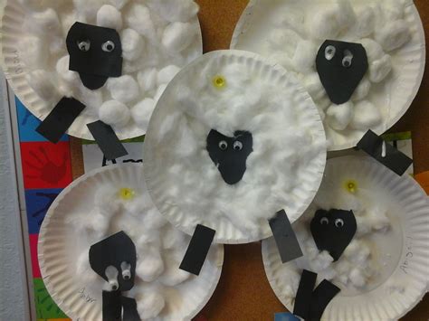 Preschool craft sheep for farm week | For My Class - Art Experiences ...