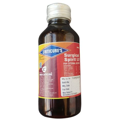 Surgical Spirit (Criticure's) 100 ml యొక్క ఉపయోగాలు, ప్రయోజనాలు మరియు ...