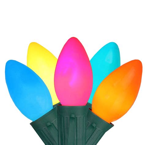 25ct. Opaque Vibrant Multicolor LED C9 Christmas String Lights | Michaels