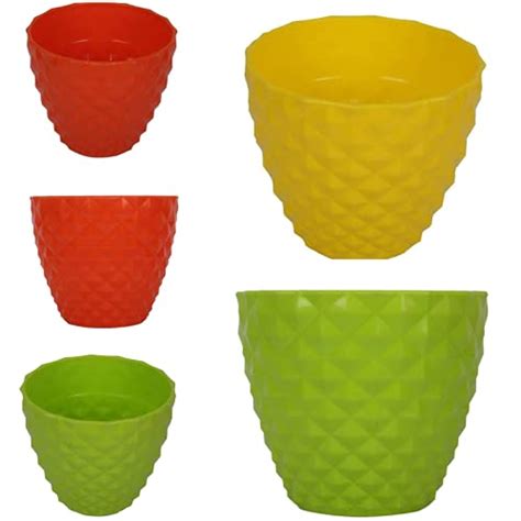 100% Virgin Plastic Kohinoor -6" Pot for Home, Window Display, Garden ...