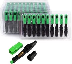 Techtest 100 PCS FTTH SC/APC Fiber Optic Fast Connector Connector FTTH ...