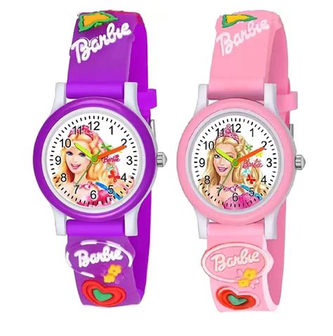TONSY Analogue Pink Purple Kids Girls' Combo Watch Gift (Pack of 2 ...