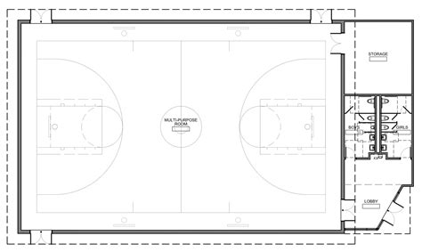 High School Gymnasium Floor Plan