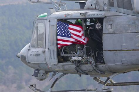 Last flight of the UH-1N Huey