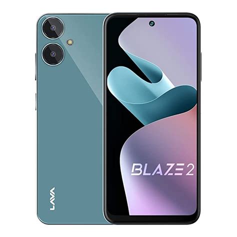 Lava Blaze 2 (6GB RAM, 128GB Storage) - Glass Blue | 18W Fast Charging ...