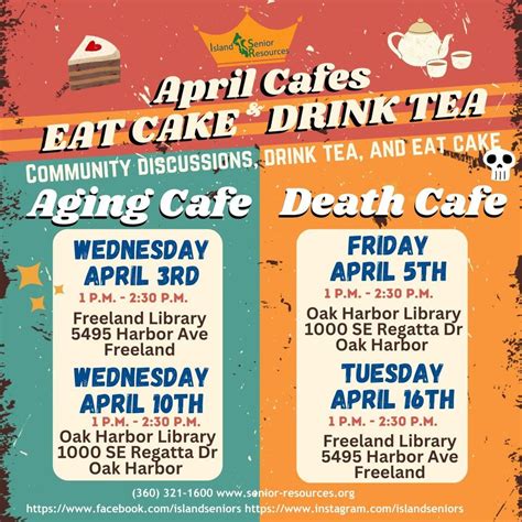 Aging Cafe Conversation, Oak Harbor Library, 10 April 2024 | AllEvents.in