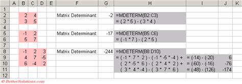 How to Solve Matrix Using Excel 的图像结果