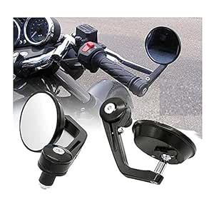 R.J.VON - Handle Bar Mirror Bar End Rear View for Hunter 350 ...