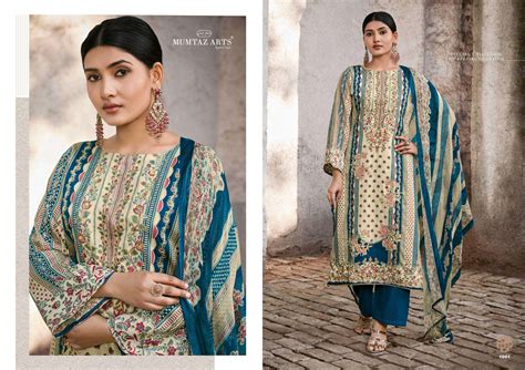 MUMTAZ ARTS SHEHZAADI JAM SATIN FANCY EMBROIDERY WORKS SUITS AT BEST ...