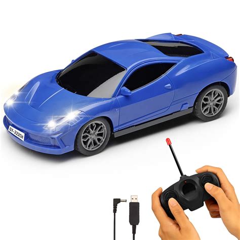 Gooyo GY-231CH Hi-Speed Rechargeable RC Car Toy with Glowing Headlights ...
