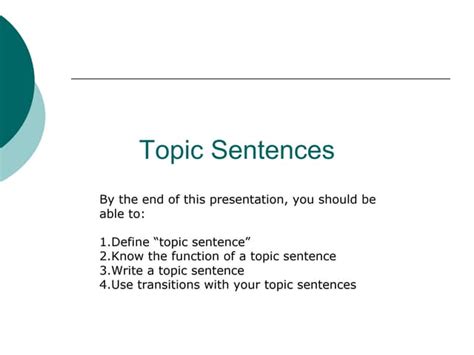 Image result for Topic Sentence Videos