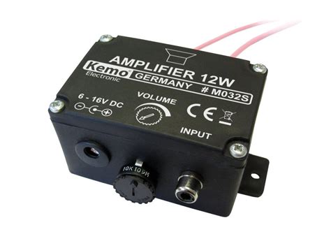 Kemo M032S 12 Watt Universal Mono Plug and Play Amplifier Module with ...