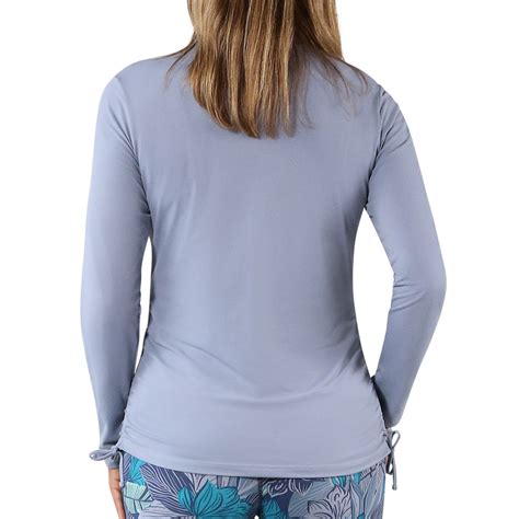 Women's UPF Long Sleeve Ruched Sun Shirt | UV Skinz®