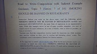 Read to Write-Composition with Indirect Example Guidance, Topic 7 ...