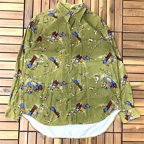 vintage jack lobby corduroy shirt size M | TEKITO WORKS
