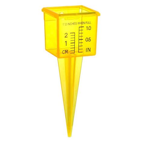 LAWNSS 1.5 Inch Heavy Duty Rain Gauge with Wide Mouth Design - Clear Durable Outdoor Water ...