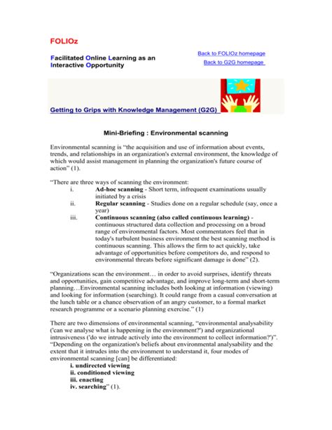 Image result for Environmental Scanning Methods