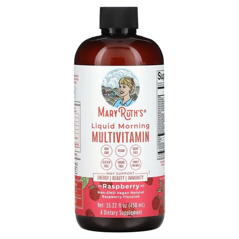 MaryRuth Organics, Liquid Morning Multivitamin, Raspberry, 15.22 fl oz ...