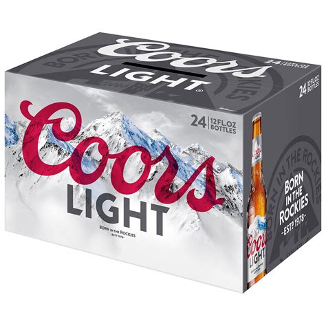 Coors Light Lager, Glass Bottles 24ct | FreshDirect