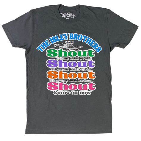 "Shout Lyrics" T-Shirt – Isley Brothers