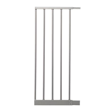Dreambaby Empire Magnetic Sure-Close Gate 11-in x 29.5-in Silver Metal ...