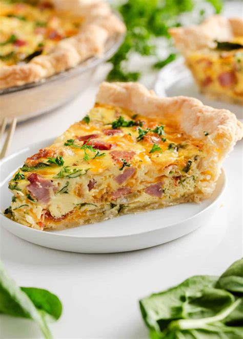 Ham Swiss Cheese Quiche Recipe Ham And Broccoli Quiche