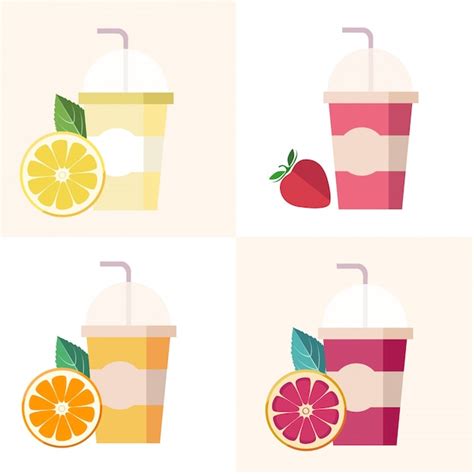 Jus frais d'été | Vecteur Premium