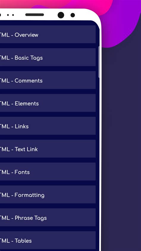 Image result for HTML Tutorial App