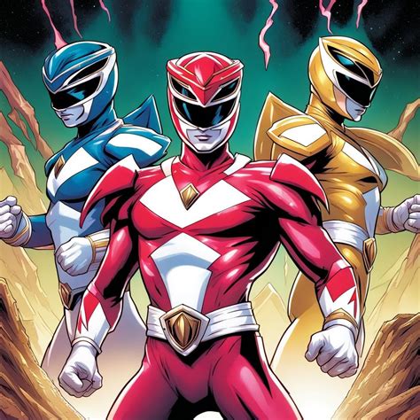 Mighty Morphin Power Rangers - AI Generated Artwork - NightCafe Creator