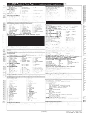 NARSIS Patient Care Report - Confidential Record - Keep ... - NHTSA ...