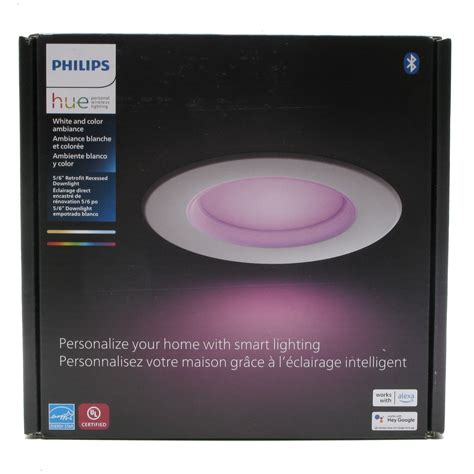 Philips Hue 5 or 6 inch Retrofit Recessed Downlight, White & Color Ambiance