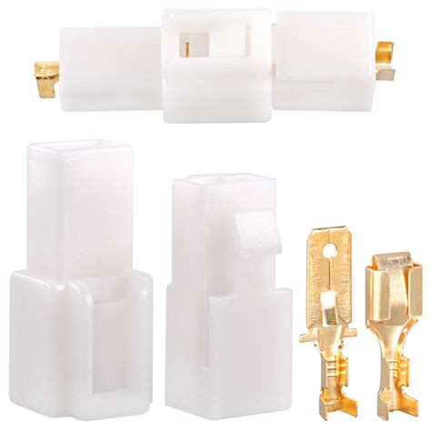 Swpeet 120Pcs 6.3MM 1 Pin Automotive Electrical Wire Connectors ...