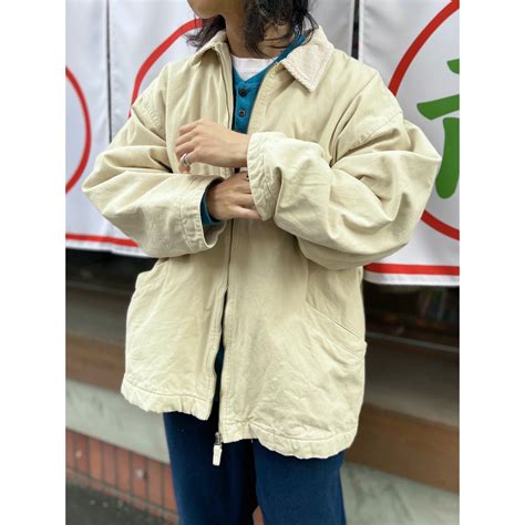 90s ESPRIT エスプリ コットンダック トラッカージャケット クリーム【XL】 | BACK IN THE DAYZ.