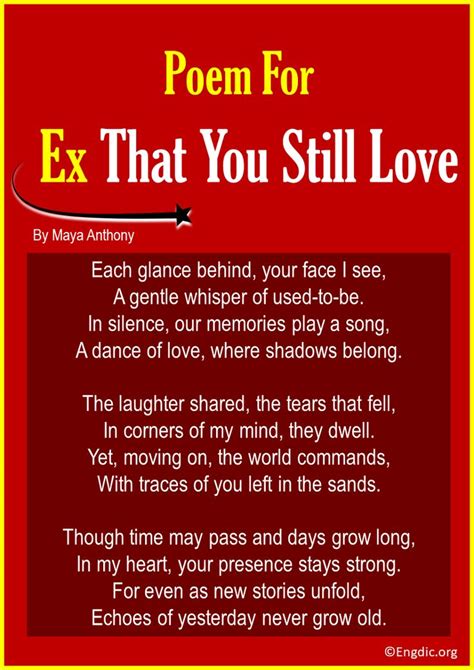 15 Best Poems for Your Ex That You Still Love in 2025 | Inspirational ...