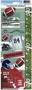 Paper House Productions STCX-0005E Sports Cardstock Stickers, Football ...