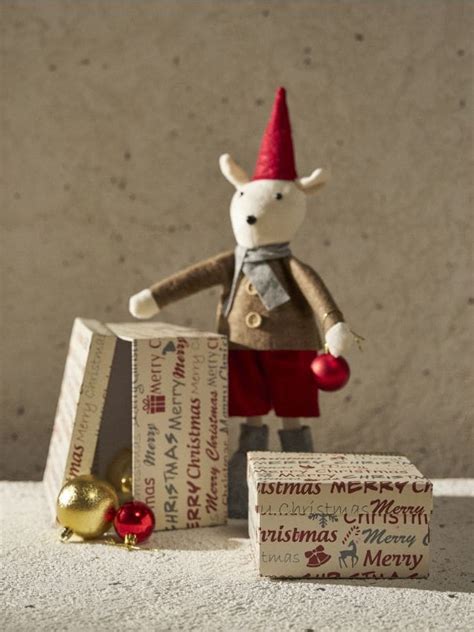 Cutii cadou de Crăciun cu imprimeu „Merry Christmas” 2 pack Culoare ...
