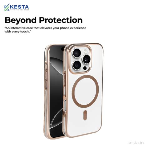 iPhone 16 Pro Max Cover - Notify Popup Gold Transparent Case (Camera ...