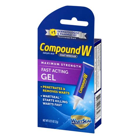 Compound W Wart Remover Fast Acting Gel Maximum Strength, 0.25 Oz