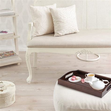 Buy TreeLen Wood Serving Tray with Handles, Food Trays for Eating on ...