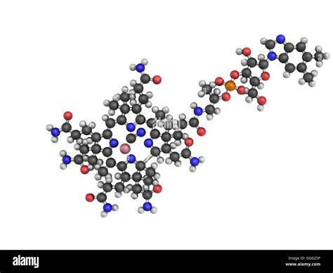Chemische Struktur von Vitamin B12 (Cyanocobalamin Stockfotografie - Alamy