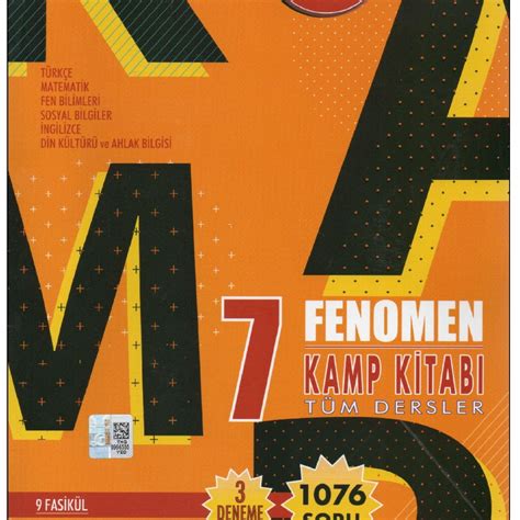 Fenomen 7.Sınıf Tüm Dersler Kamp Kitabı 1.Dönem Konuların Tekrarı