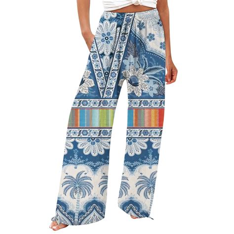 KALE Women Linen Pants Palazzo Women's Casual And Fashionable Beach ...