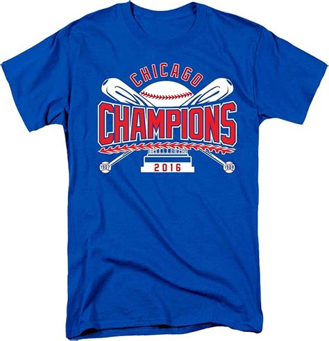 YimicyeBest Chicago Baseball Champions Men's Cotton Graphic Crew Neck ...